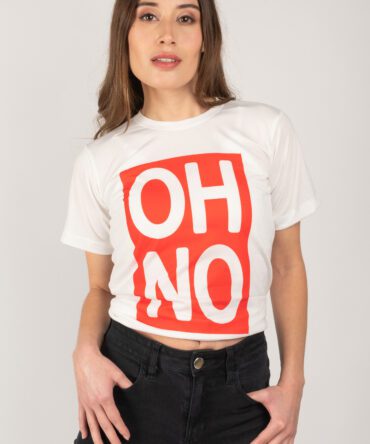 Polera OH NO manga corta mujer