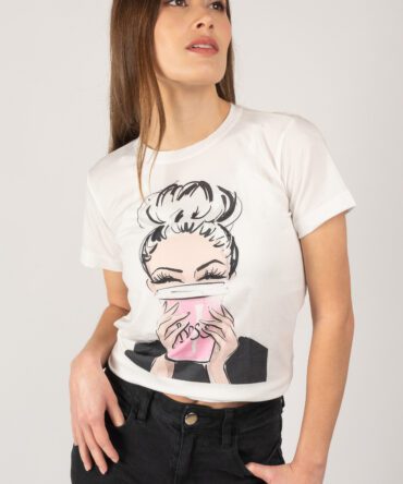 Polera Girl Boss manga corta mujer