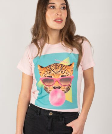 Polera Tiger manga corta mujer