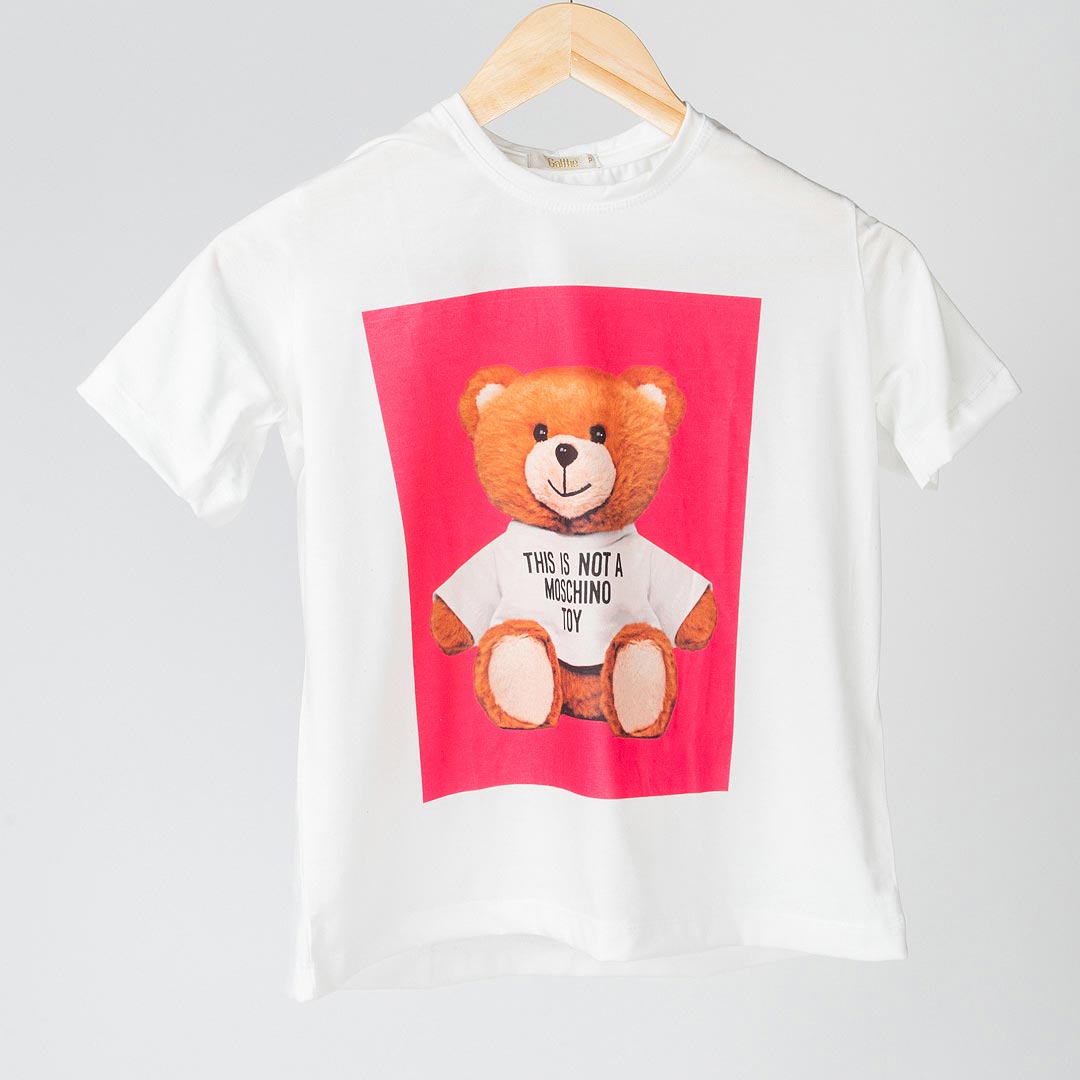 Polera Oso Toy manga corta mujer